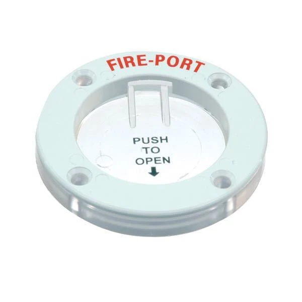 Hvid Fire Port, Ø 68 mm, hul Ø 45 mm