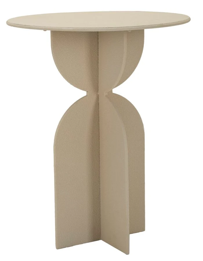 Bord i creme, jern – 45x58 cm