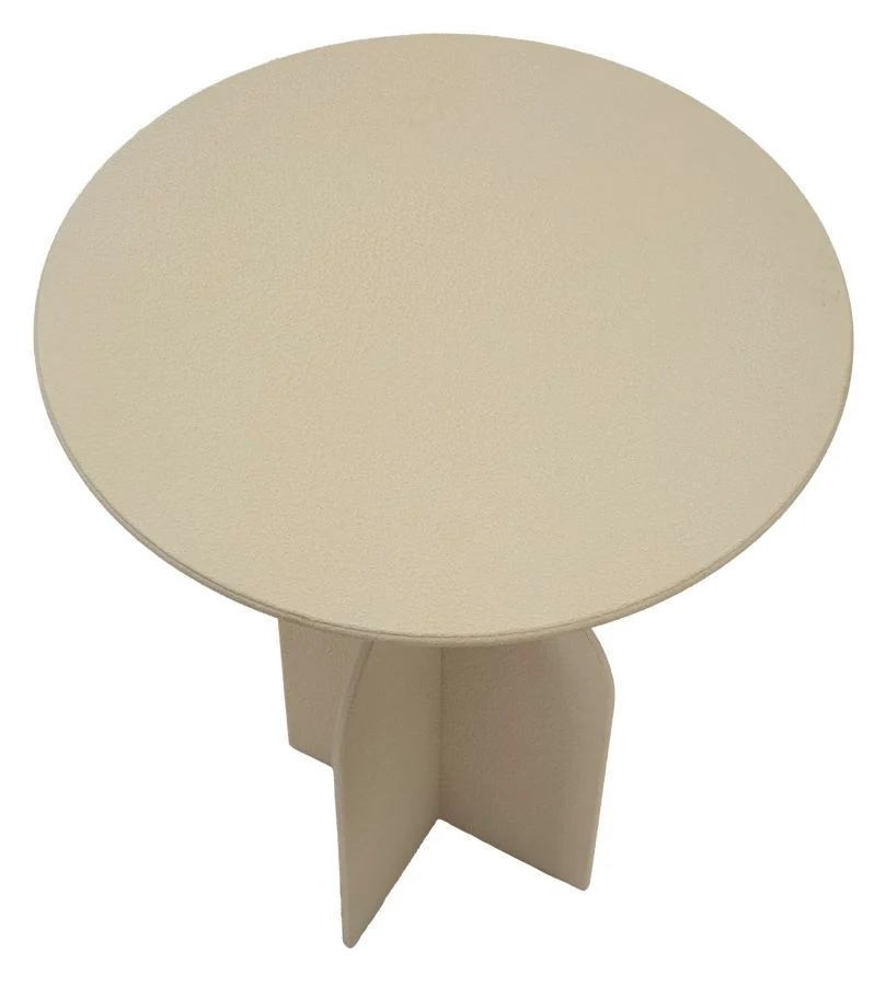Bord i creme, jern – 45x58 cm