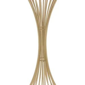Glam bord i guldfarve, all-metal og glas – 40x82 cm