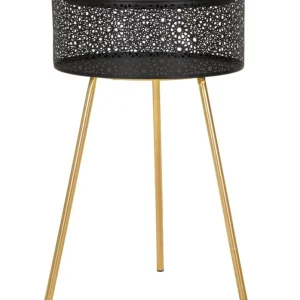 Glam bord i onyx og guldfarve, metal – 40x65 cm