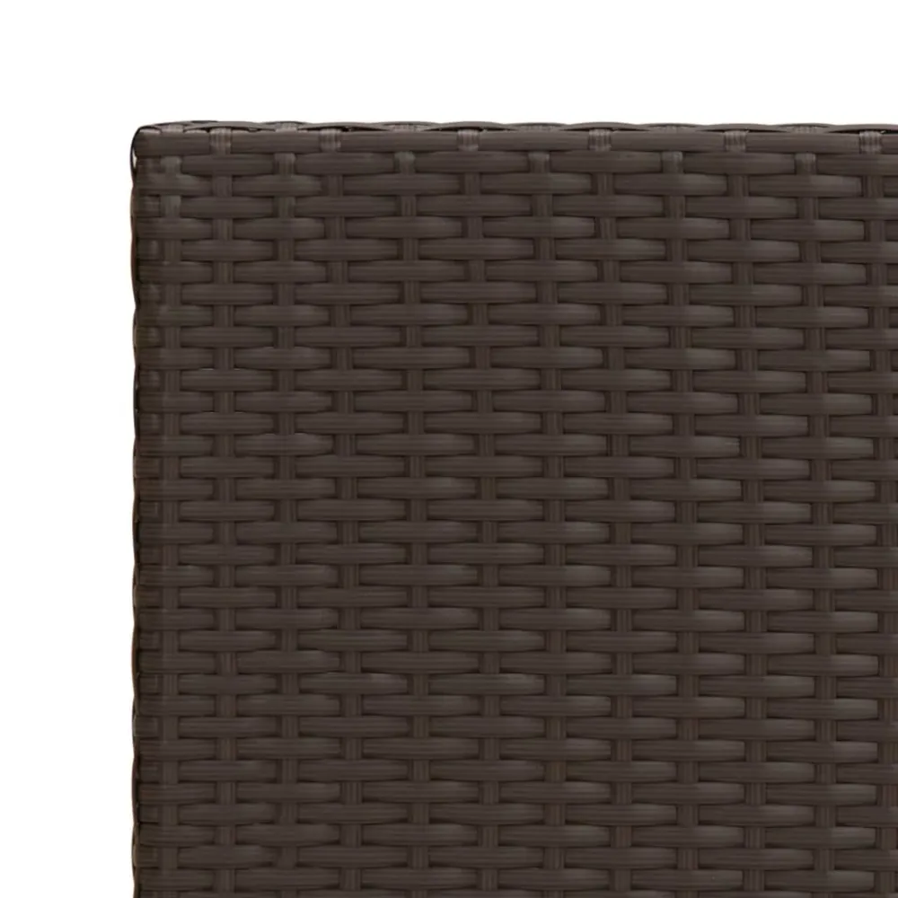 Sidebord 55X45X49 Cm Polyrattan Brun