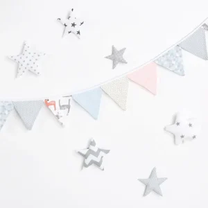Bunting med små blade og små fawns
