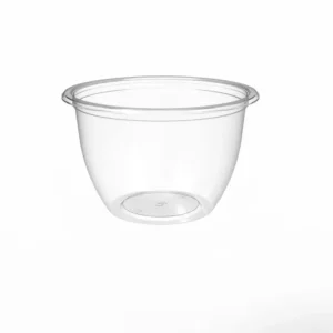 Bæger Deligreen Rund 550ml Ø129xH81mm RPET Transparent,12 ps x 42 stk/krt