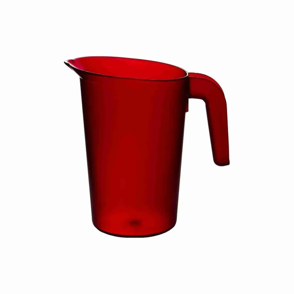Polykande Rød 1 ltr. uden låg, 1 stk.