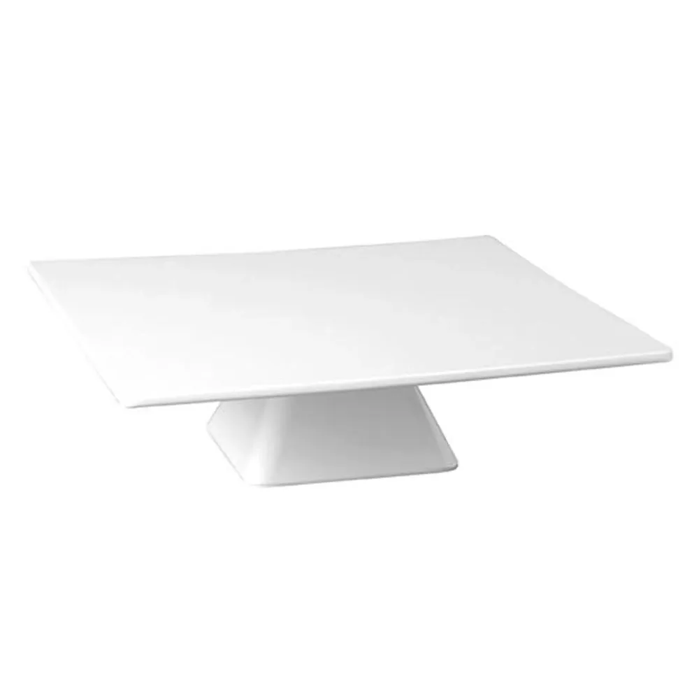 Serverings- og kagetallerken - CASUAL - melamin - 310x310mm - firkantet - højde: 80mm
