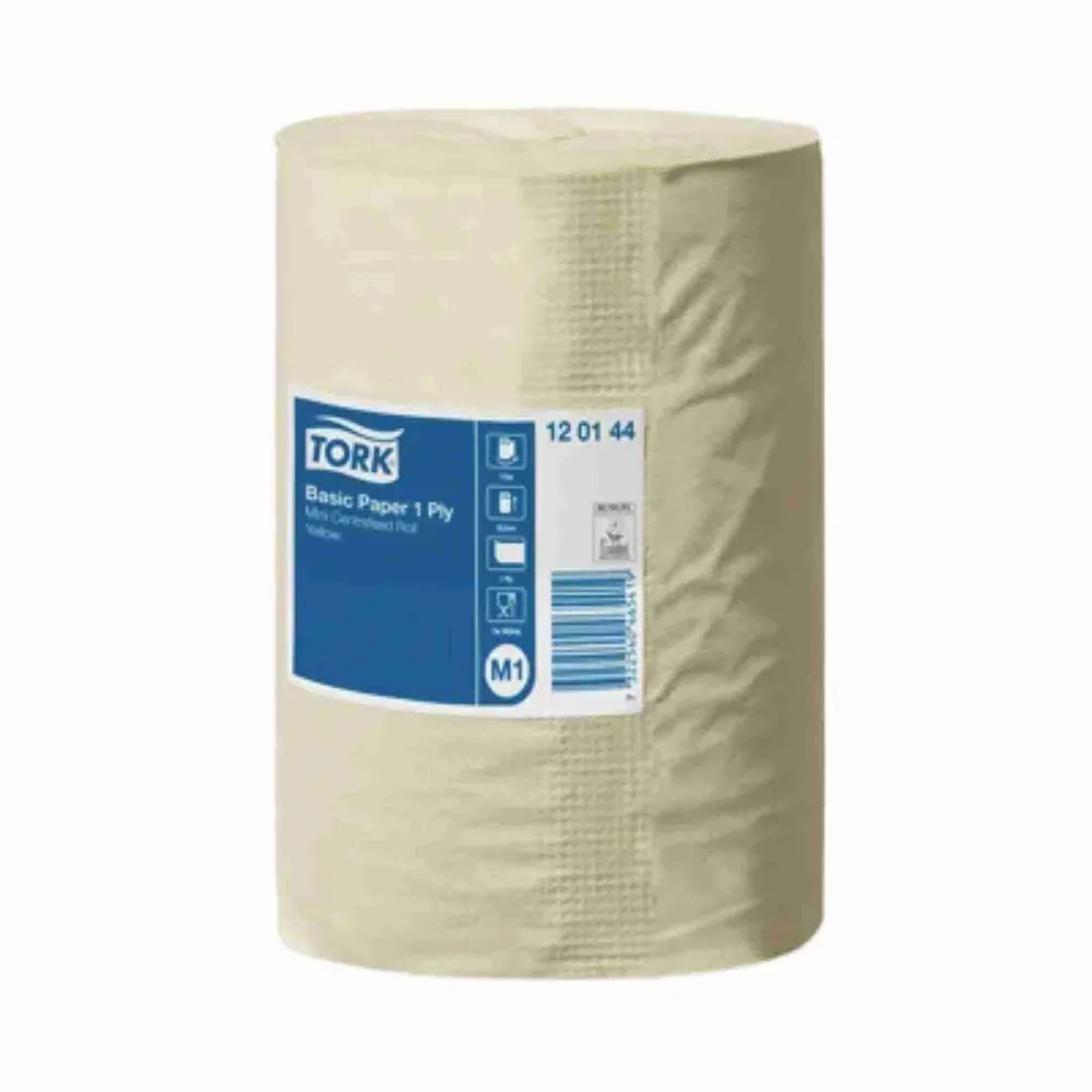 Centerruller Tork M1 Basic 1-lags Gul 120144, 115 m. x 11 rl.