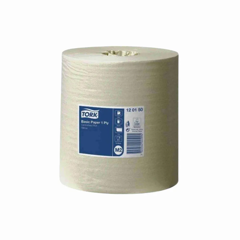 Centerruller Tork M2 Basic 1-lags Gul 120150, 300 m. x 6 rl.