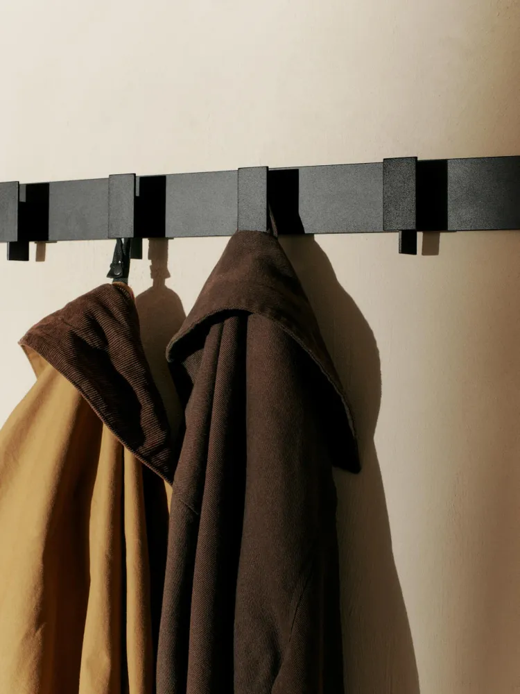 Lager Coat Rack - Black 36 Inch Length