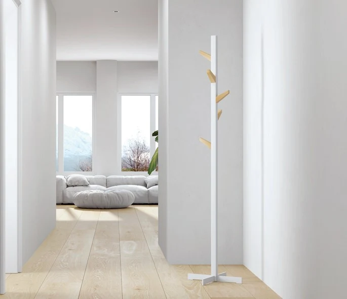 Second Tree stumtjener / coat rack | Scratch-Resistant | Easy Mount