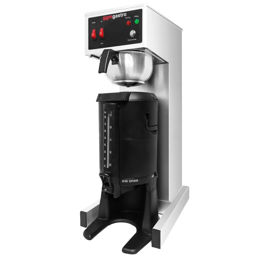 Filterkaffemaskine - 2,5 Liter - 1,9 kW - med automatisk vandpåfyldning