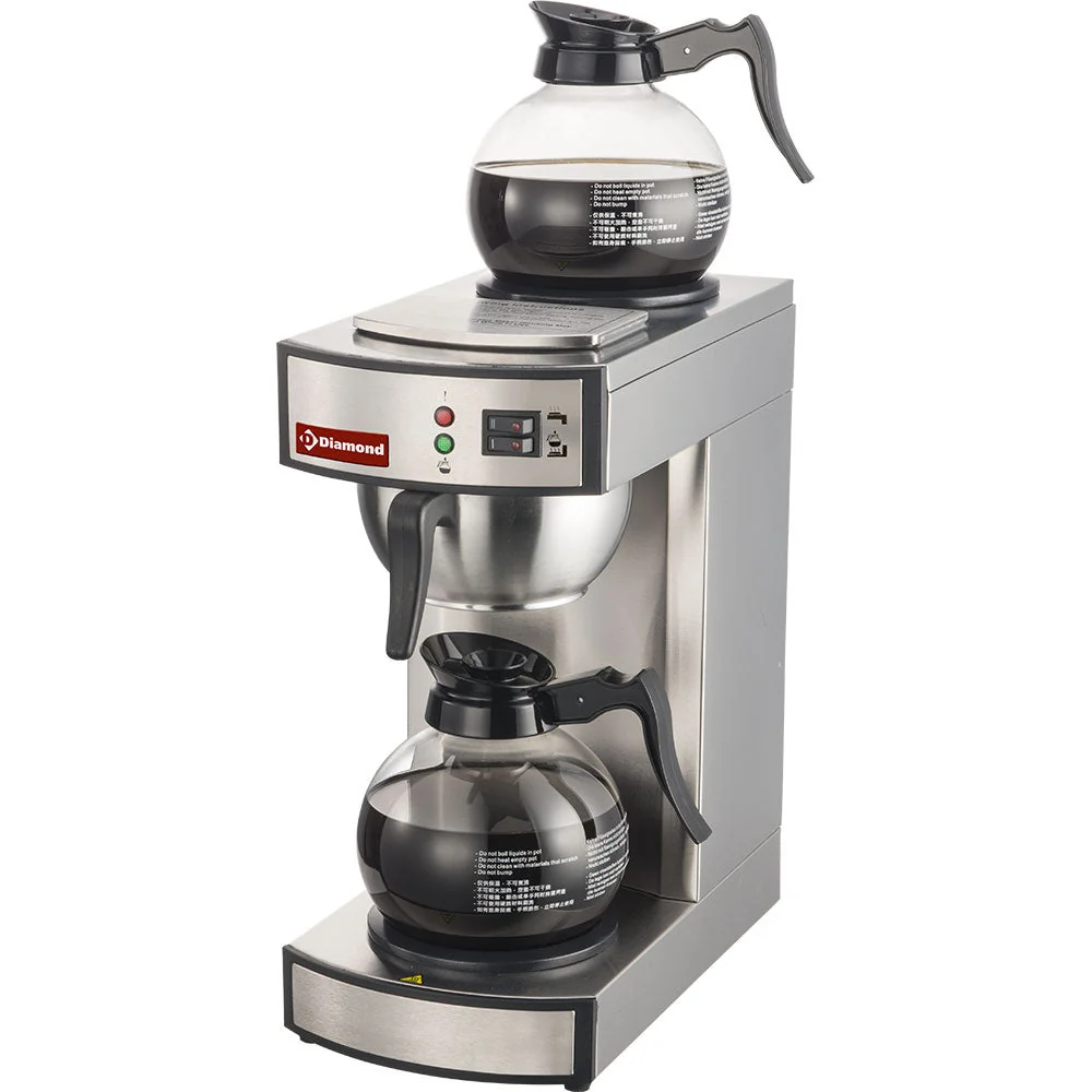 Kaffemaskine - 1 gruppe + 2 varmeplader - Halvautomatisk