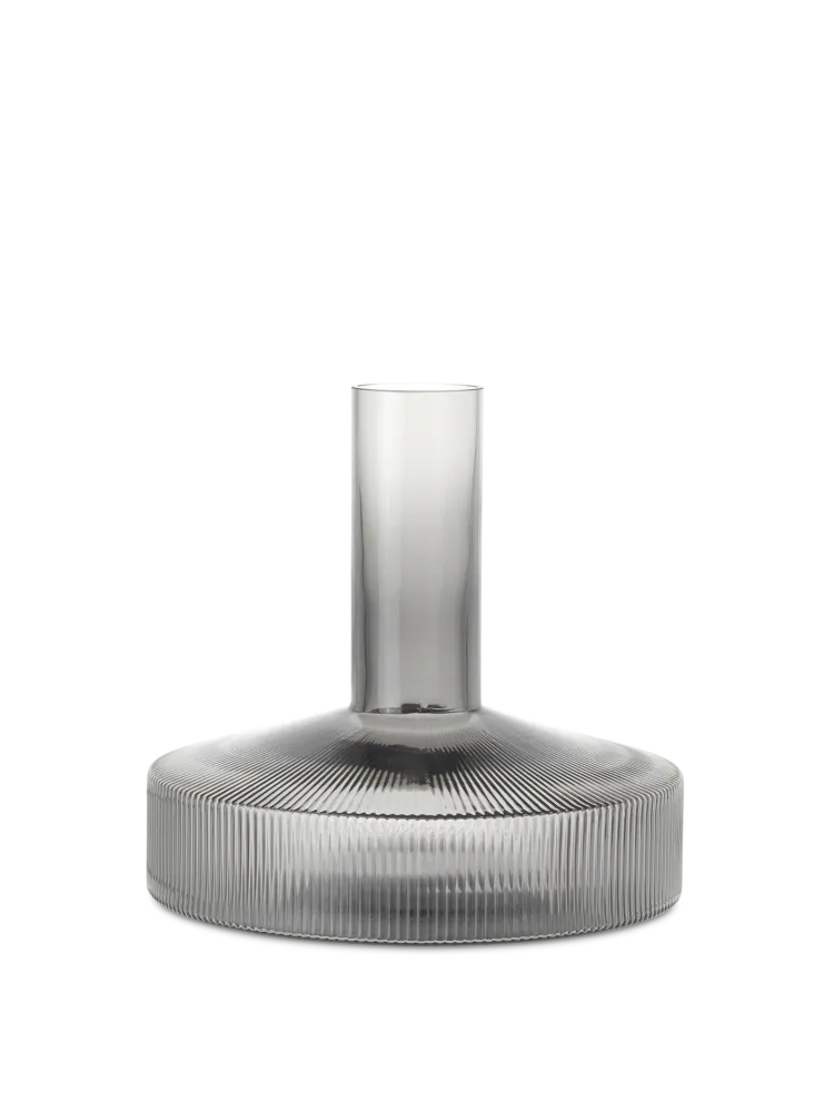Ripple Wine Carafe - Smoked Grey