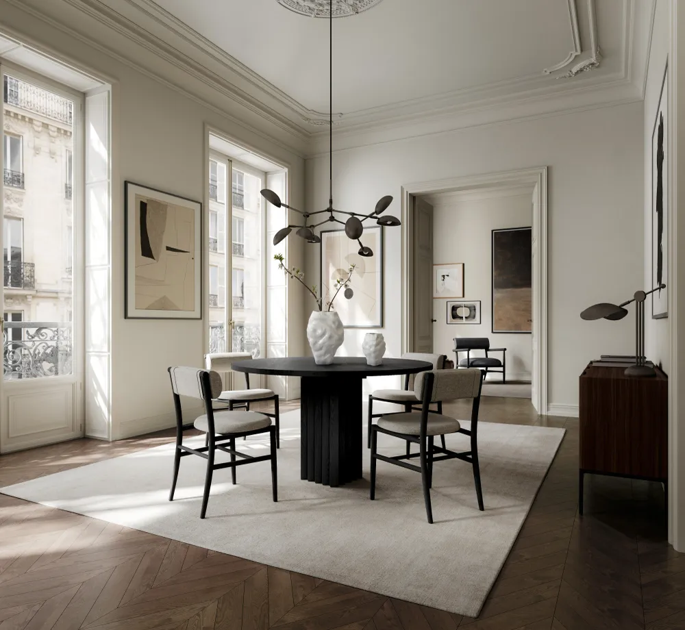 101 CPH Nama Dining Chair, Coffee Black - Hør