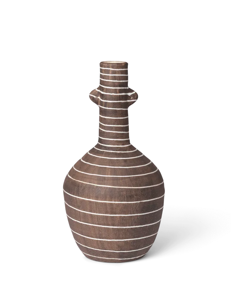 Brura Vase - Coffee/White