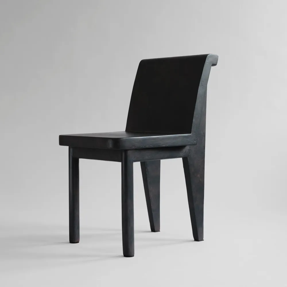 Brutus Slank Dining Chair - Coffee