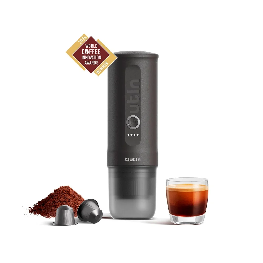 OutIn Nano Bærbar Espressomaskine - Space Grey from Italian Design