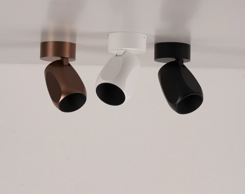Facet W70 ebony coffee loftslampe