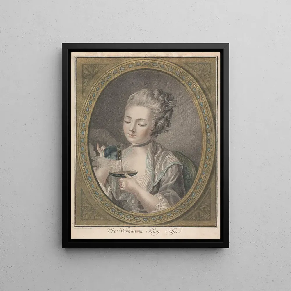 Maalaus La Femme Prenant Du Café - Louis-Marin Bonnet | Taidetuloste