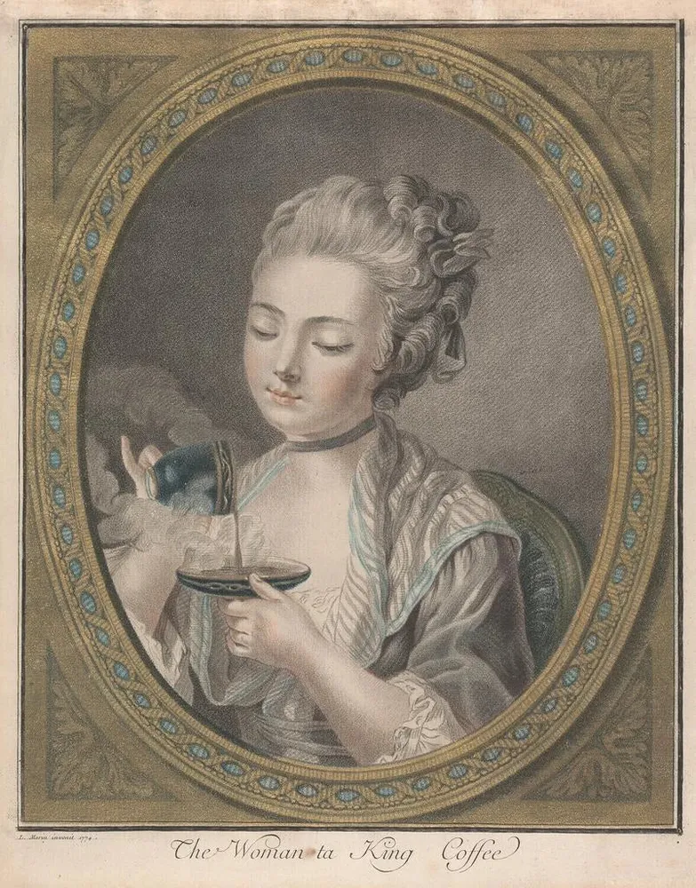 Maalaus La Femme Prenant Du Café - Louis-Marin Bonnet | Taidetuloste