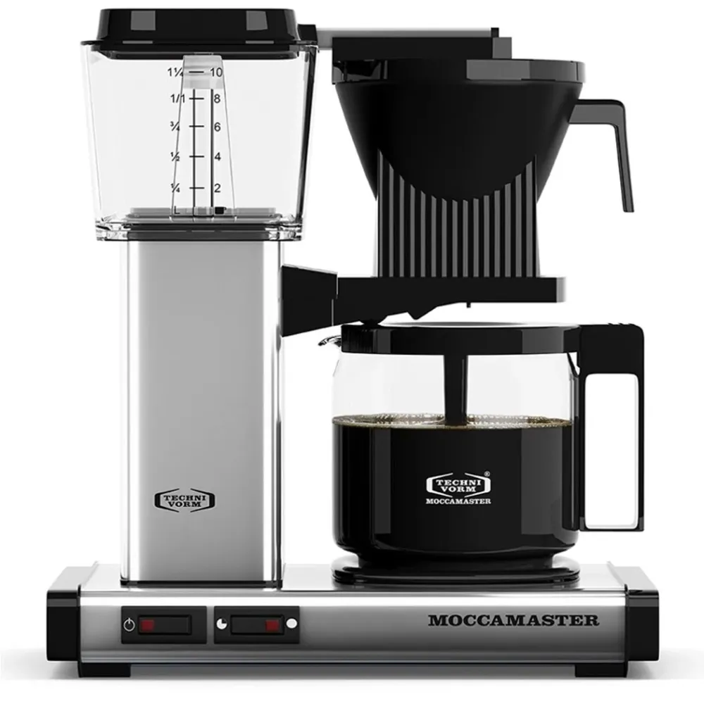 Moccamaster Selvaktiverende Polished Silver - Kaffemaskine
