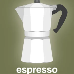 Programmerbar plakat: espresso - italian coffee maker - secret meadow 60
