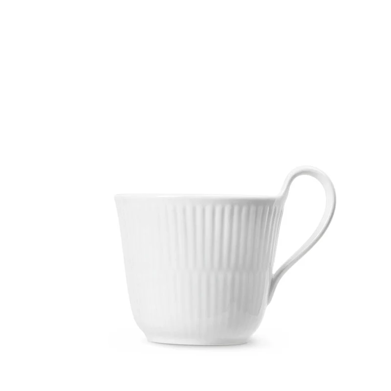Royal Copenhagen Pearl Riflet Højhankskop 25 cl