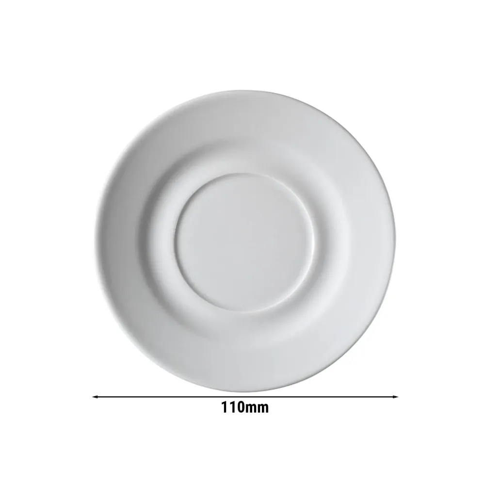 (24 stk.) PERA Pearl - Kaffeunderskål - Ø 110 mm - Hvid