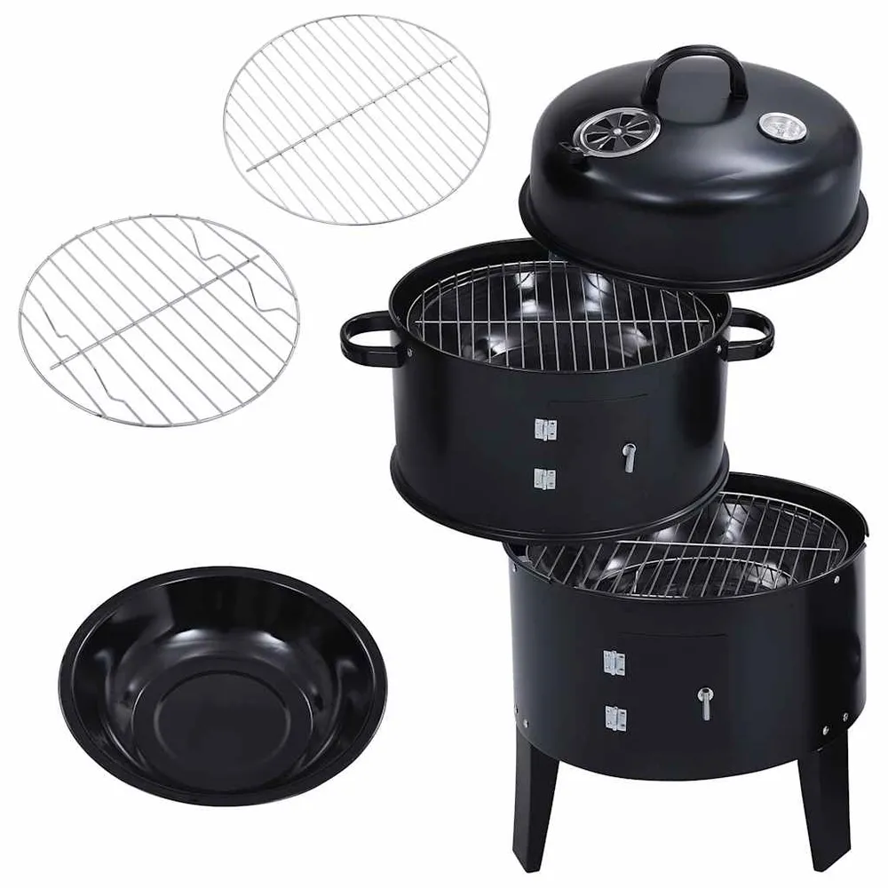 3-I-1 Kul-/Røgegrill 40X80 Cm