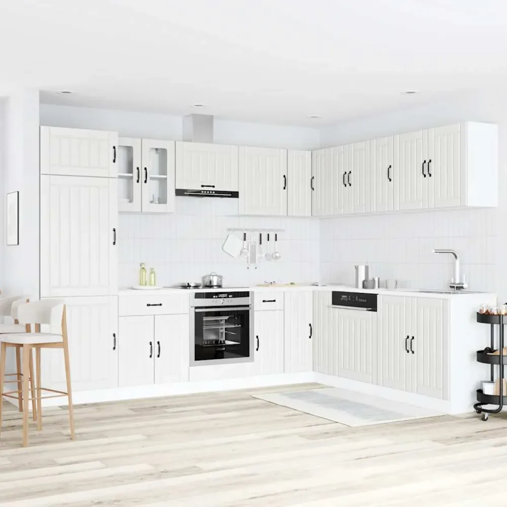 14-Delt Køkkenskabssæt "Lucca" Designed Træ Hvid