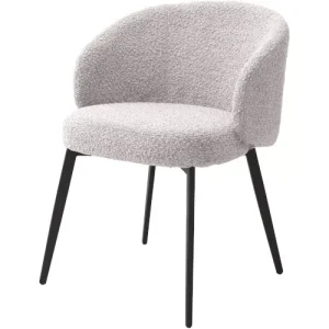 Eichholtz Lloyd spisestol - m/arm - boucle grey