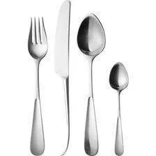 Georg Jensen - Vivianna - Bestiksæt - 24 dele - 6 kuverter - Rustfrit alloy - Mat