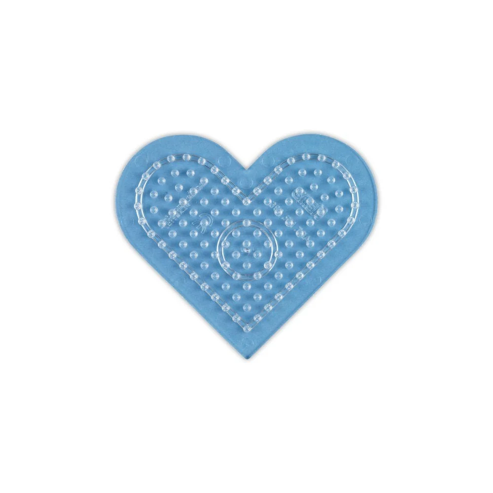 Hama Perleplade Midi - Hjerte Lille 8x7 cm - Clear (236TR)