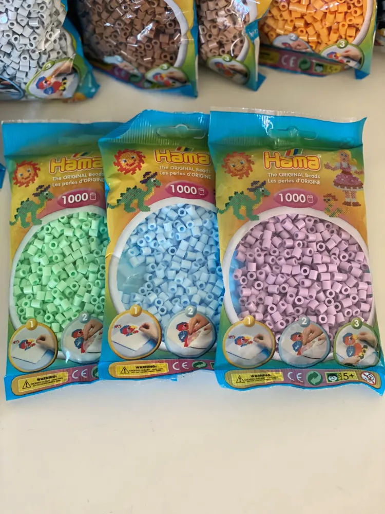 Hama Perler Midi 1000 stk Pastel Syren (207-96)