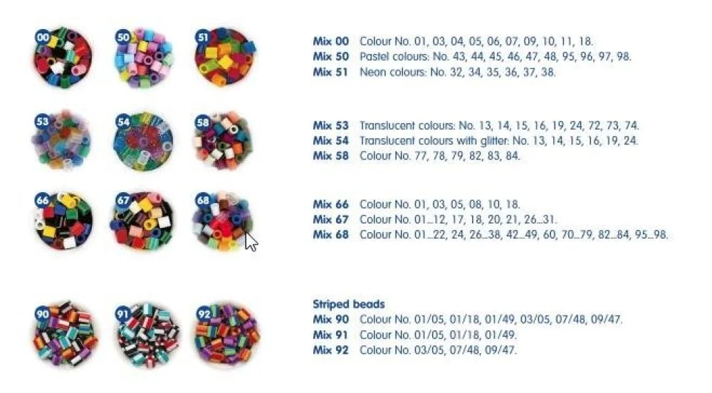 Hama Perler Midi 13000 stk Pastel Mix (211-50)