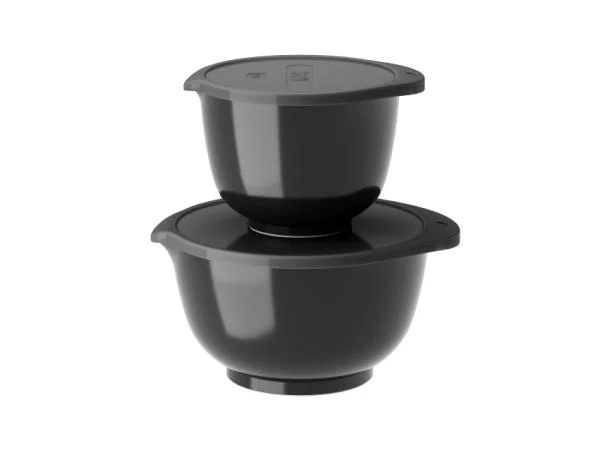 Rosti - Røreskålesæt 4 dele 1,5 + 3 liter - Carbon-fiber Black