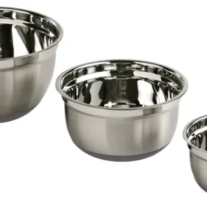 Skålesæt 3 stk. durable metal stål med skridsikker bund