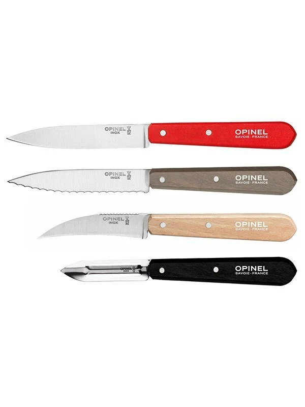 Sæt med fire urteknive i rustbestandig stål og avnbøg fra Opinel, Loft