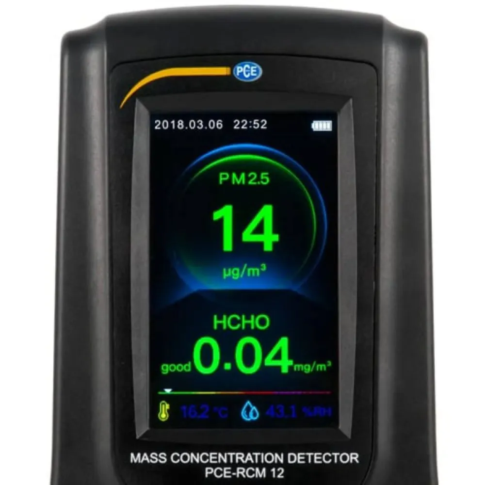 Dual Hose Luftkvalitetsmåler - CO₂, HCHO, PM2.5, PM10, temperatur og luftfugtighed