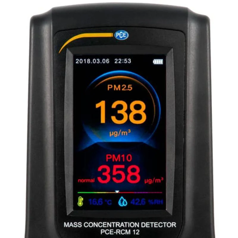 Dual Hose Luftkvalitetsmåler - CO₂, HCHO, PM2.5, PM10, temperatur og luftfugtighed