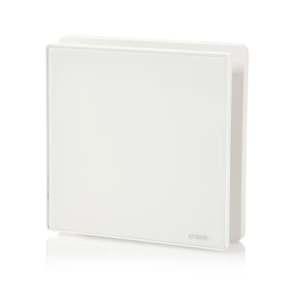STERR BFS100H - 100 mm Badeværelsesventilator, med fugtighedssensor, 90 m³/h, Snow