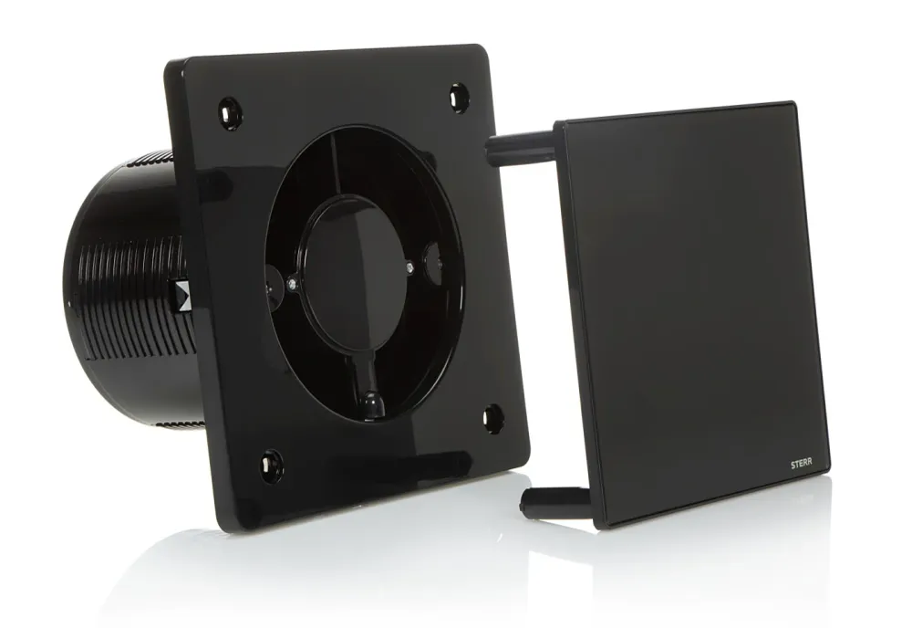 STERR BFS125-MB - 125 mm Badeværelsesventilator, 160 m³/h, Mat Charcoal