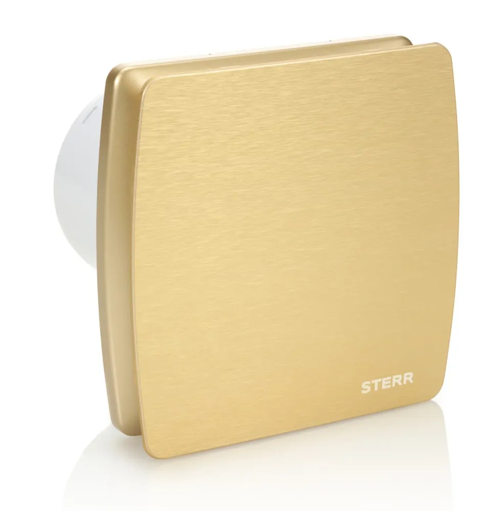 STERR LFS100-QZ - 100 mm Badeværelsesventilator, 95 m³/h, Guld