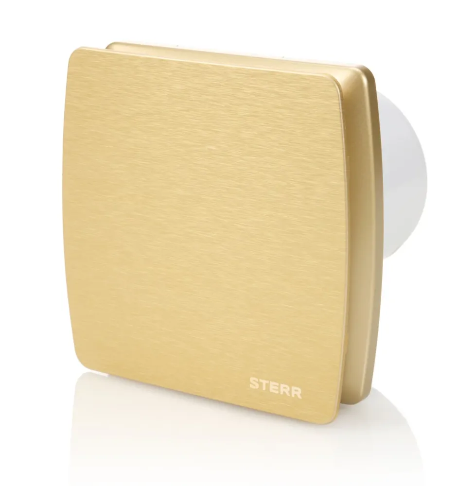 STERR LFS100-QZ - 100 mm Badeværelsesventilator, 95 m³/h, Guld