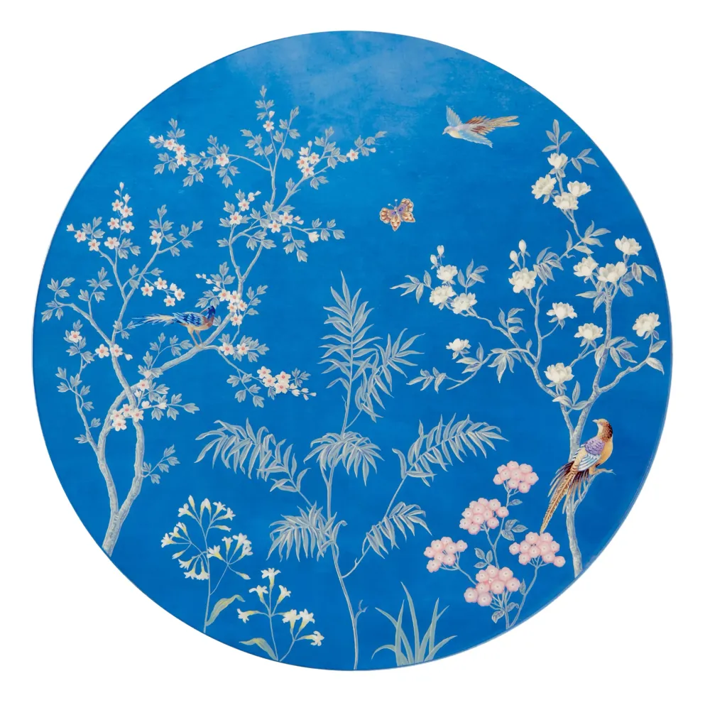 Blå Chinoiserie dækkeservietter - Sæt med 4