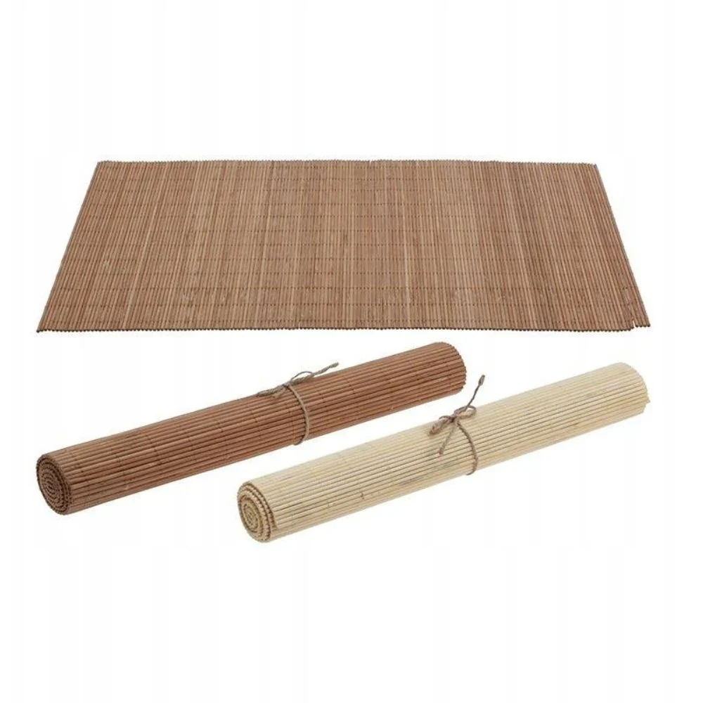 Dækkeserviet i bambus 1 stk. - 30 x 45 cm assorteret farve