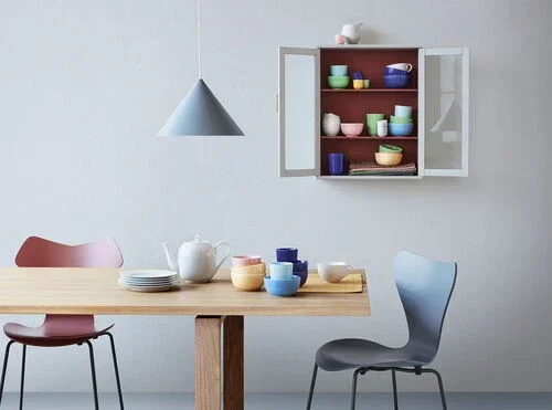 LYNGBY DÆKKESERVIET HERRINGBONE 43X30 CM GUL