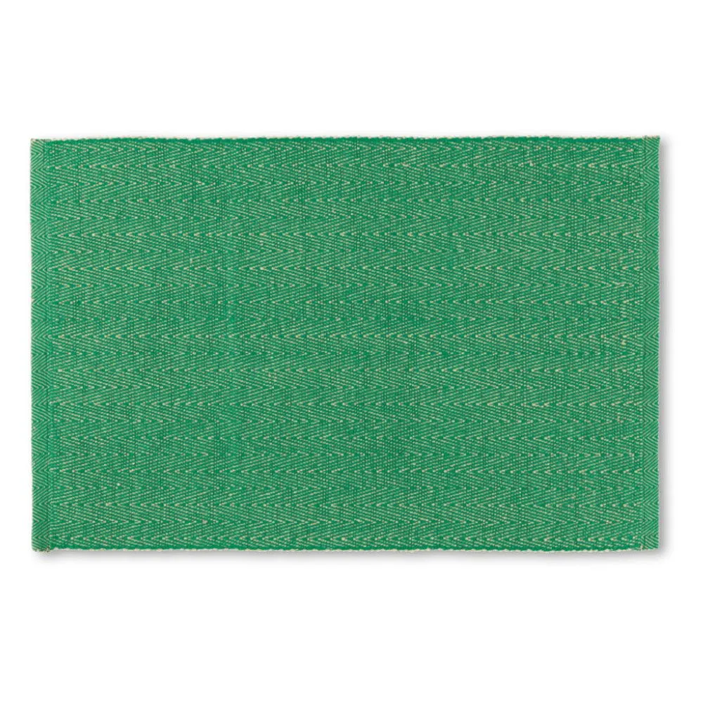 Lyngby porcelæn - Herringbone Dækkeserviet 43x30 cm grøn