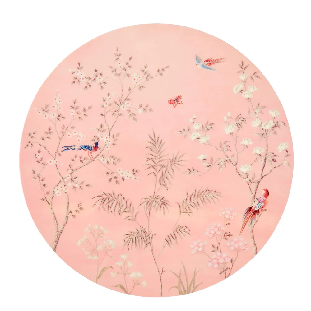 Pink Chinoiserie dækkeservietter - sæt med 4