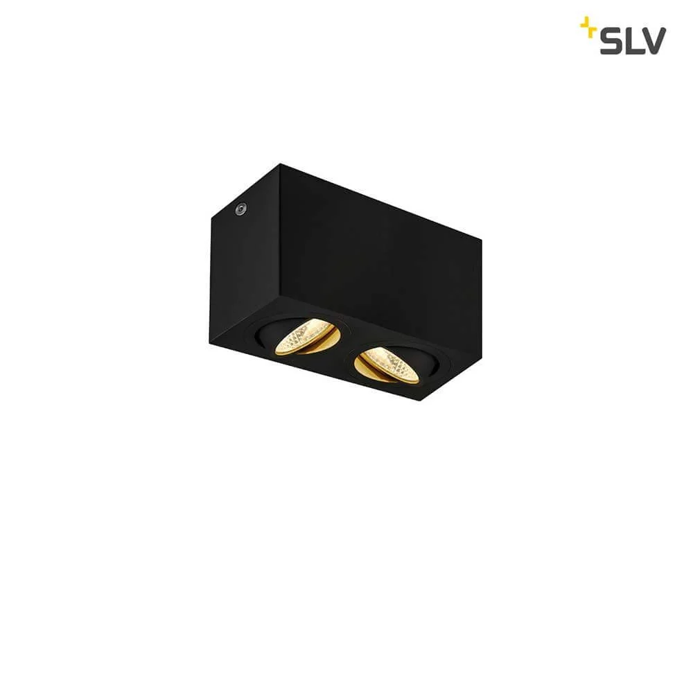 Triledo dobbelt LED loft lampe sort